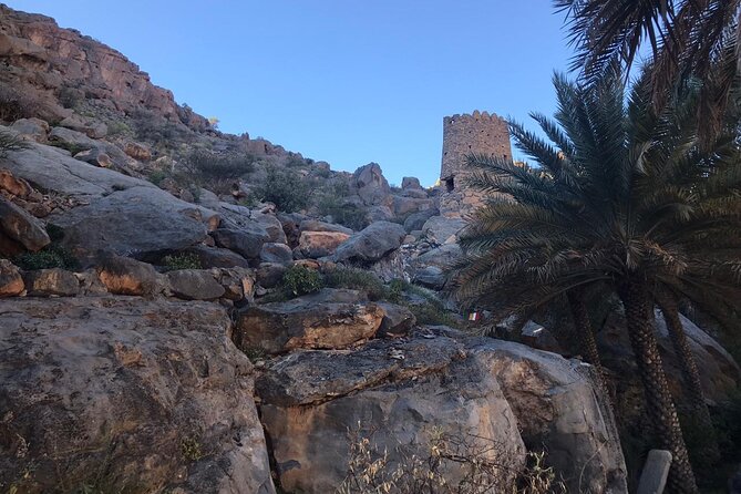Day Trip to Jabal Shams (Grand Canyon of Oman) Wadi Nakhar, Misfat Al Abriyeen - Climbing Jabal Shams toward the 2,000-meter canyon view