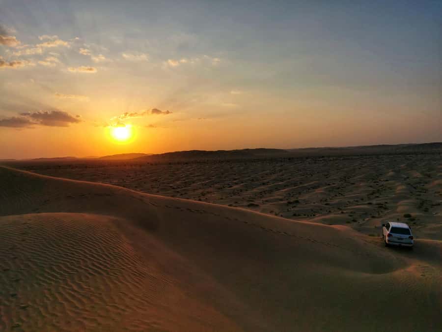 Desert Safari, Sunset & Sand Bashing (Rub Al Khali Desert) - Ubar, the city swallowed by sand