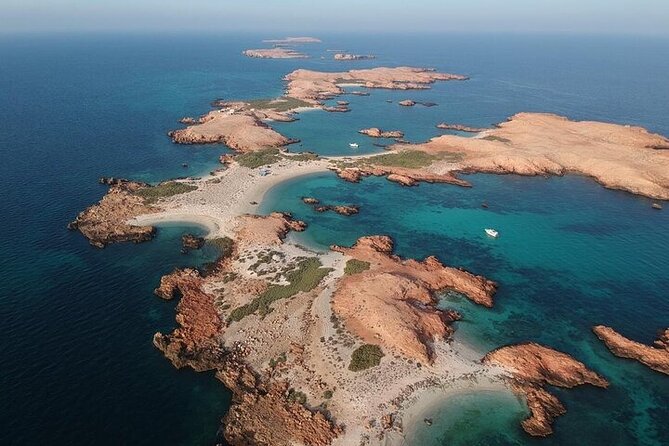 Dimaniyat Island Tour with Snorkeling - Looking for dolphins from the boat