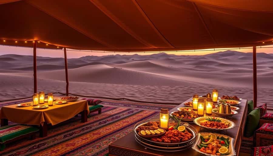 Dubai: Desert Safari with BBQ Dinner - Sunset above the desert