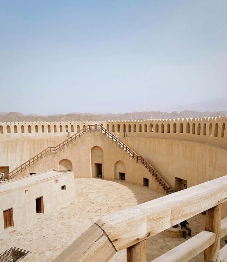From Muscat: Nizwa Fort, Souq, falaj & Museum Full Day Tour - Nizwa Fort and the view over the city