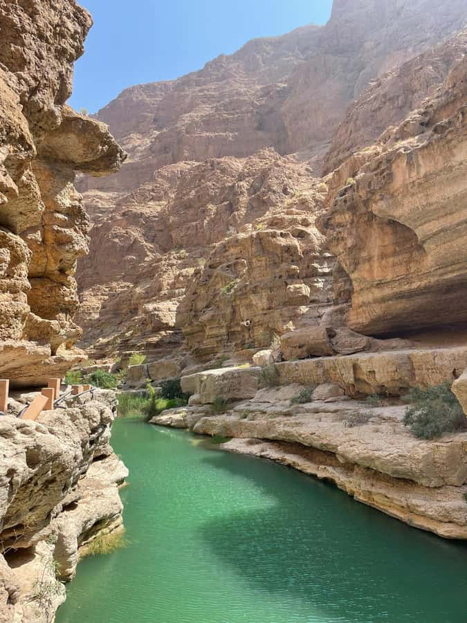 From Muscat: Wadi Shab & Sinkhole Private Tour & Free Lunch - Swimming through the cave to the waterfall
