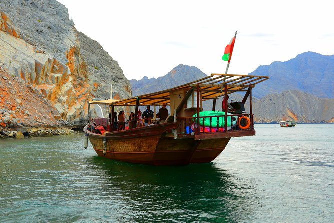 Full Day Dhow Cruise to Khor Sham with lunch & Snorkeling (Shore excursions) - Lunch, hummus, fruit, and drinks on board