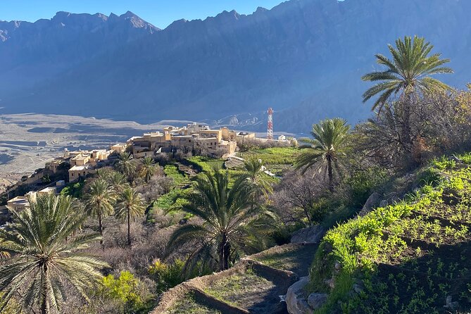 Full Day Tour from Wakan to Jebel Akhdar Trekking - Wakan Horn and the view over Wadi Mistal