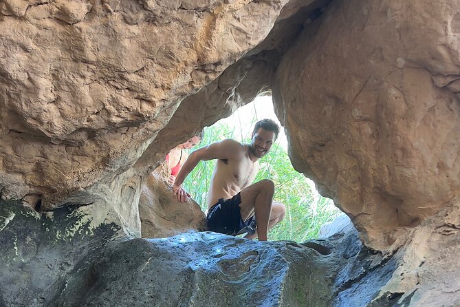 Full Day Wadi Shab And Bimah Sinkhole with Pick Up Included - Fins Beach and the coastal pause