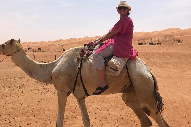 Full-Day Wahiba Desert and Wadi Bani Khalid Group Tour - Wahiba Sands: 4WD tracks across orange dunes