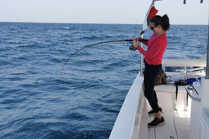 Game Fishing in Muscat - Dolphins and the view from the cruiser