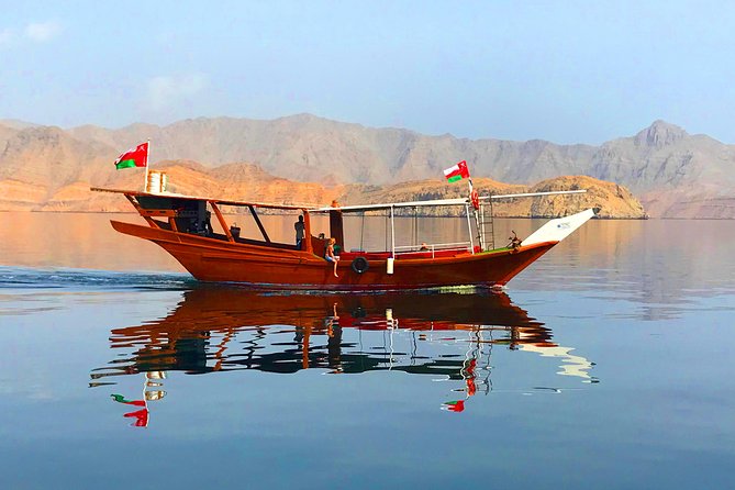 Half Day Dhow cruise to Telegraph Island (Shore excursions) - Sailing into Khor Sham fjord at 9:30 am