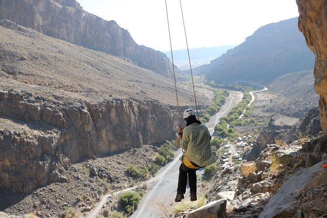 Half-Day Private Experience in Tanuf Arch - The open-air swing above Wadi Tanuf