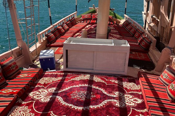Khasab Dhow Cruise To Musandam Fjords With Lunch Onboard - A traditional Omani lunch served onboard