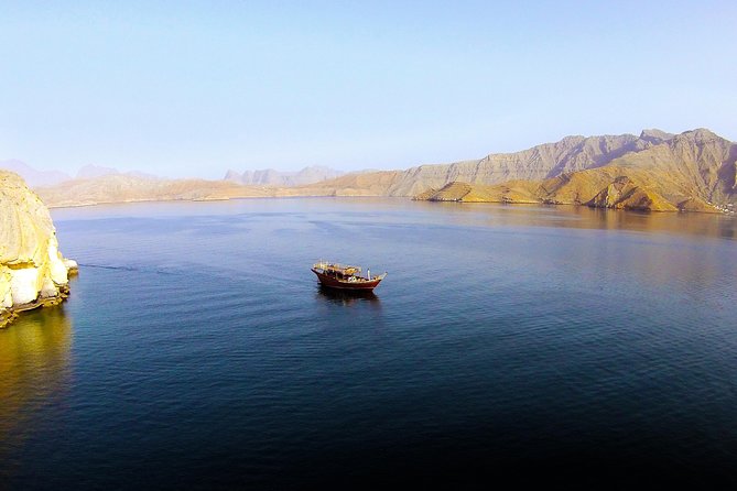 Khasab Musandam Full day dhow cruise - Khor Shem, Qanaha, and Maqlab from the water