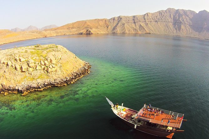 Khasab Musandam Full day dhow cruise - Lunch, drinks, and comfort onboard