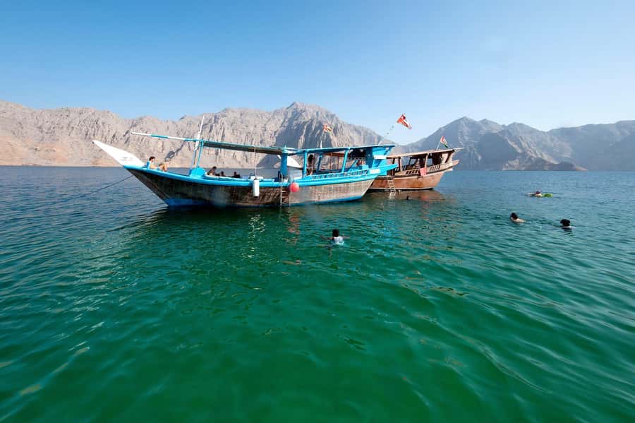 Khasab Musandam |Telegraph Island |Dhow Cruise | Dolphins - Telegraph Island and the 1864 cable station