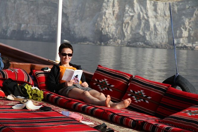 Musandam Khasab Full day dhow cruise with Lunch - Cruising through Khor Ash Shimm