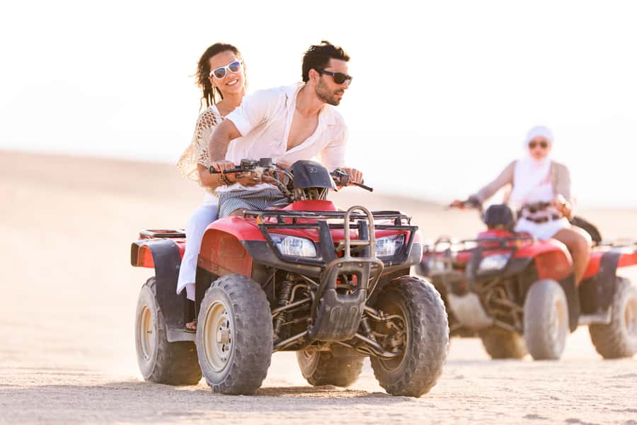 Muscat: Desert & Wadi Bani Khalid Tour with Quad Bike Option - Wadi Bani Khalid: clear pools beneath the mountains