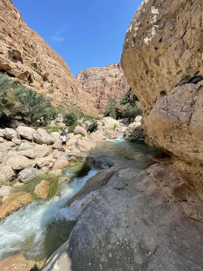 Muscat: Full-Day Wadi Shab & Bimmah Sinkhole Private Tour - Pack for water, rock, and strong sun