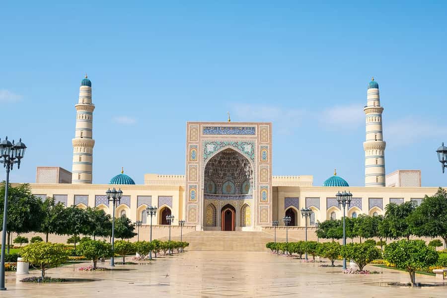 Muscat: Night Tour 4 Hours - The Grand Mosque exterior at the start