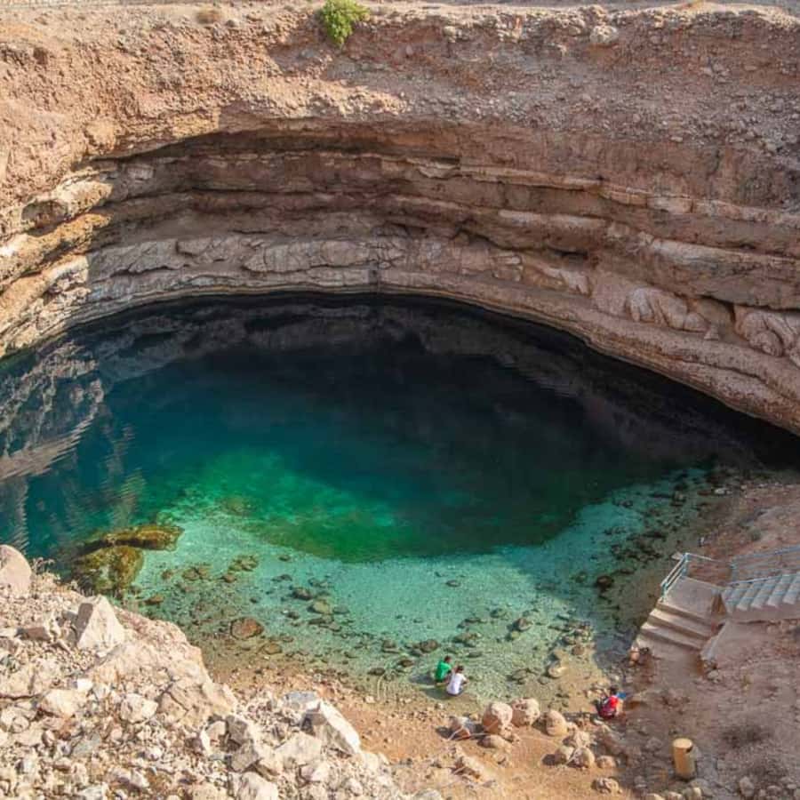 Muscat: Wadi Shab & Bimmah Sinkhole... - Swimming in the pools, not just looking at them