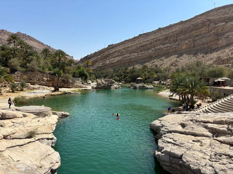 Muscat: Wahiba Sands, Wadi Bani Khalid & Mudayrib Tour - Wadi Bani Khalid: clear water and limited clock time