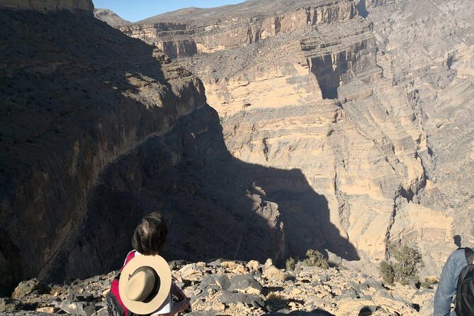Private Full Day Guided Balcony Walk Hiking to Jebel Shams - The abandoned village at the end
