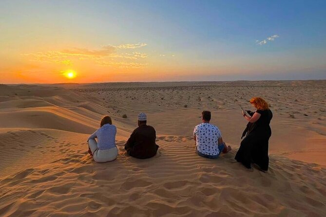 Private Sunset Experience in Empty Quarter Desert - Sunset on a high dune