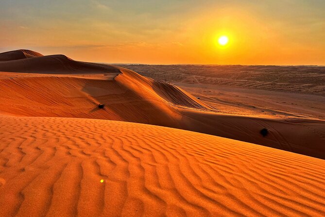 Private Watching Sunset Desert Safari Tour - Wadi Bani Khalid brings cool water to a hot day
