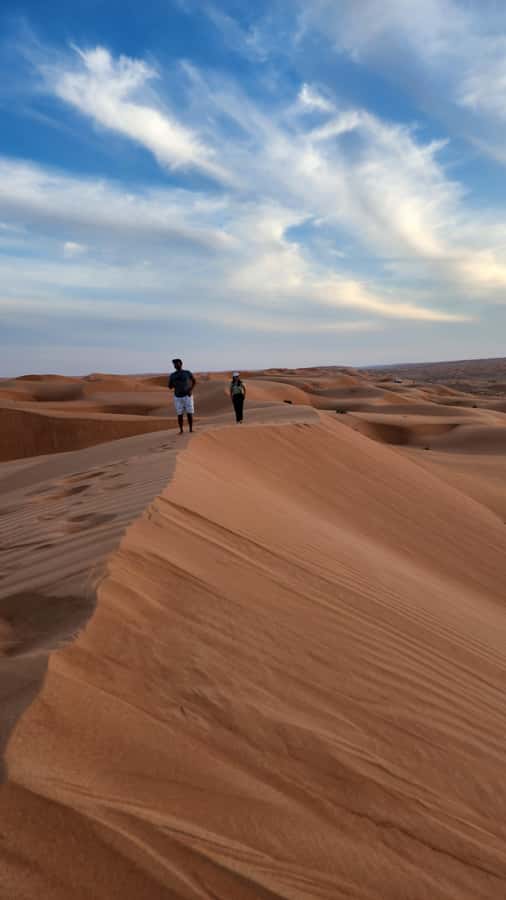 Sunset at wahiba desert - From Muscat to Wadi Bani Khalid