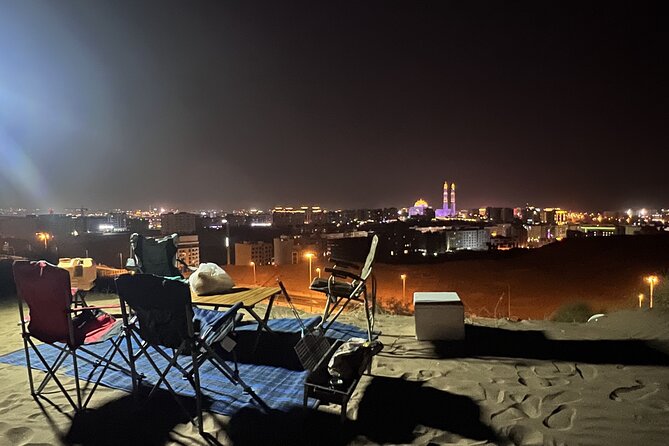 Traditional Omani Dinner in Muscat Desert Sands - Setting the Table in the Sands