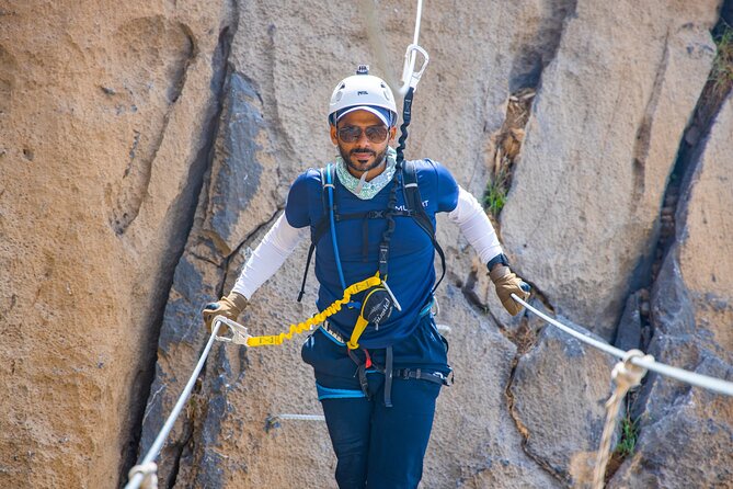 Via Ferrata And Zip Line - The steel rope section adds the real adrenaline
