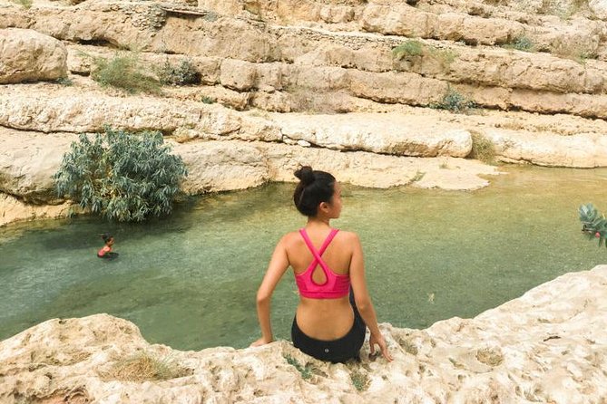 Wadi Shab full day tour (Muscat tours):Oman Shore excursions - Swimming through the cave is the adventurous part