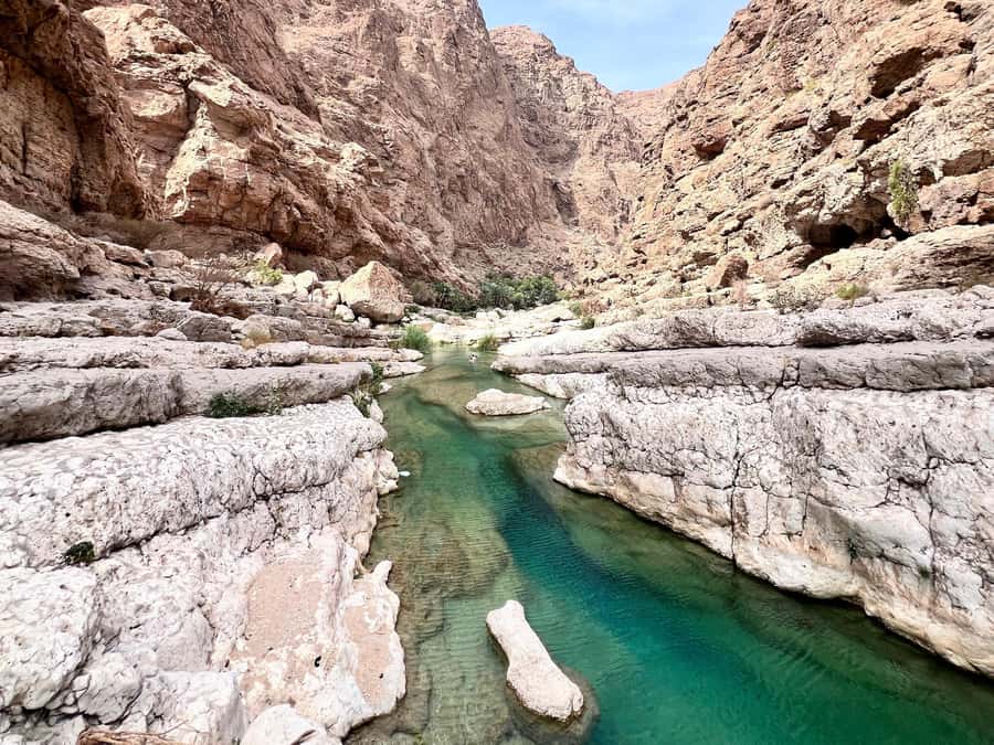 Wadi Shab & Wadi Tiwi : Guided Adventure (Customer Own Car) - Wadi Shab starts with a boat and a short hike