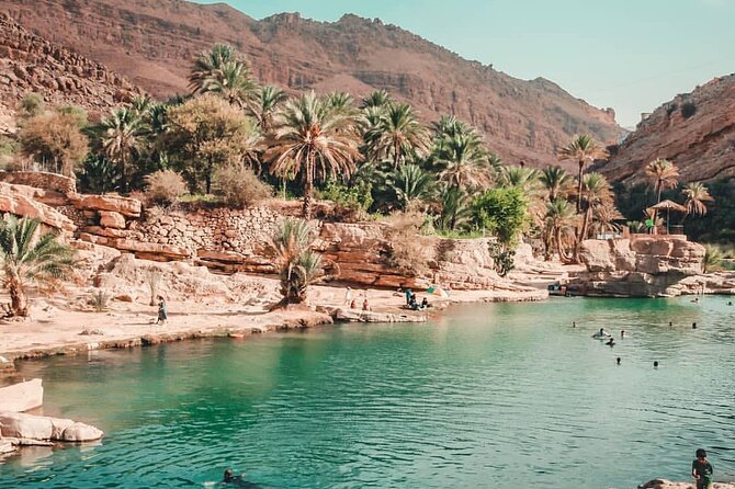 Wahiba Sands And Wadi Bani Khalid - Wadi Bani Khalid and the cool-water break