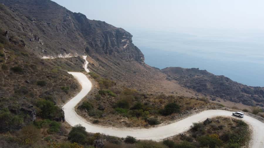 West Salalah Highlights: Coastal Wonders & Scenic Views - Zigzag Road and the climb above the coast